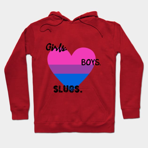 Girls. Boys. Slugs. Hoodie by hammolaw